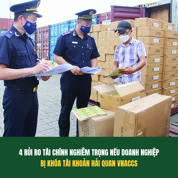 4 RỦI RO TÀI CHÍNH NGHIÊM TRỌNG NẾU DOANH NGHIỆP BỊ KHÓA TÀI KHOẢN HẢI QUAN VNACCS 
