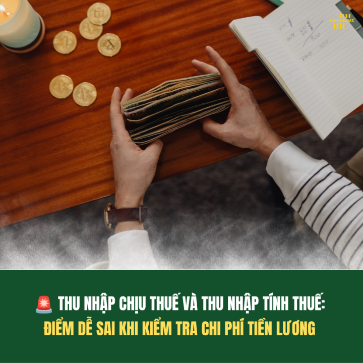 THU NHẬP CHỊU THUẾ VÀ THU NHẬP TÍNH THUẾ: ĐIỂM DỄ SAI KHI KIỂM TRA TIỀN LƯƠNG 